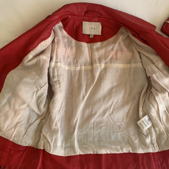 IRO Leather Jacket - Vintage Red - Picture 9 of 9